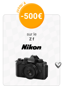 Jusqu'à -500€ sur le Z f - Nikon