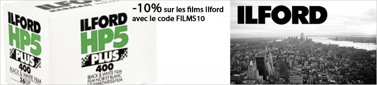 10% de réduction sur les films Ilford avec le code FILMS10